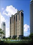 高层住宅内庭景观效果图