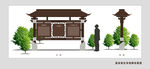 旅游景区导视牌效果图