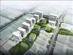 鸟瞰公建 写意风格 景观图