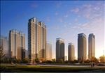 黄昏效果 高层住宅 沿街商业