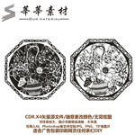 花篮 矢量图 硅藻泥