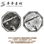 菊花 矢量图 硅藻泥