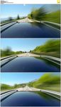 驾车山间公路穿梭