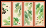 中国画荷花