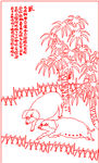 猪矢量线条图