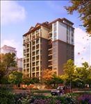花园住宅区景观建筑效果图