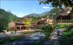 河道景观生态农村房屋亭子油菜花