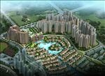 住宅区鸟瞰建筑效果图