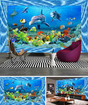 海底世界3D背景墙