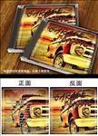 复古汽车音乐封面设计
