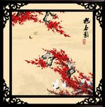 梅花仙鹤