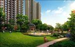 高层住宅亭子内廷景观效果图