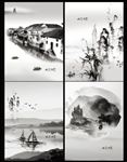 水墨江南中国风本本