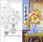 富贵平安 牡丹
