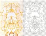 欧式花纹