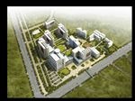 鸟瞰城市规划绿化图
