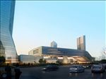五星级酒店夜景建筑效果图