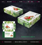 蔬菜包装 新鲜水果礼盒 平面图