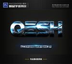 PSD字体特效金属样式