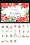 水彩花卉 婚礼主题牌