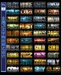 金属文字样式设计