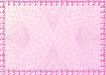 桃红花样 化妆证书纹