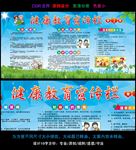蓝色清爽健康教育宣传专栏