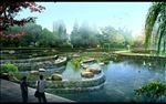 叠水水池石头景观设计图