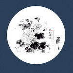 水墨画 国画牡丹