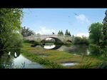 拱桥湿地景观设计图