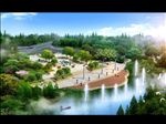 休闲广场高大喷泉景观设计图