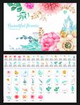 水彩花卉素材