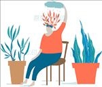 大脑生长成长灌溉植物树苗插图