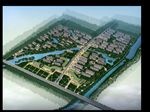 住宅区大型鸟瞰建筑效果图