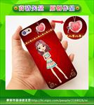 美女手机壳 手绘美女 卡通美女
