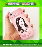 美女手机壳 手绘美女 卡通美女