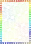 花彩别致 许可证书纹