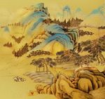 手绘山水画