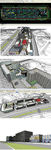 商业街建筑草图SU模型含CAD