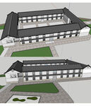 白族宾馆建筑草图SU模型