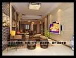 中式家居客厅效果图