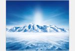雪山海报背景