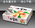 水蜜桃天地盖箱展开图