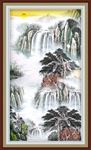 竖幅山水画
