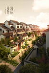 中国风马头墙黄昏建筑住宅