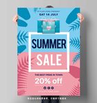 夏日购物海报