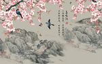 鸟鸣涧梅花图