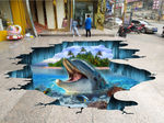 3d地贴海豚