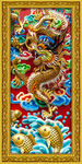 3D浮雕玄关背景墙壁画