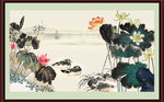 国画荷花